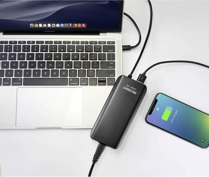 Produktbild Voltcraft Dual USB-Ladegerät USBC-90 mit USB-C Power Delivery und USB A-Ausgang (90 W)