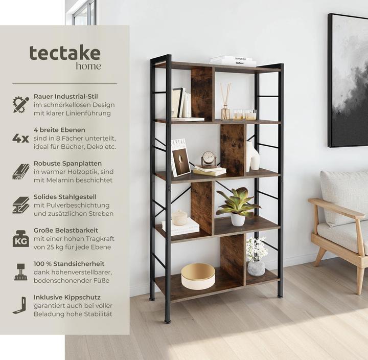 Immagine prodotto tectake Charleston (75.50 x 75.50 x 155 cm)