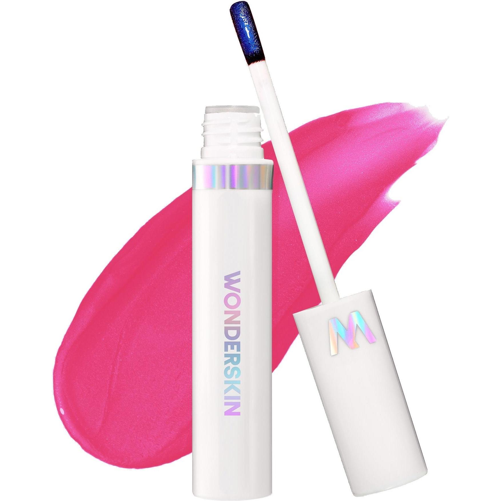 Wonderskin, Lippenstift + Lipgloss, Wonder Blading Lip Stain Masque Neon Rose 4 ml (Neon Rose)