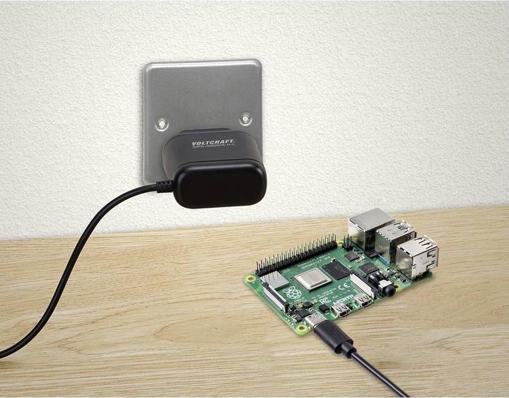 Actual product image Voltcraft Plug-in power supply for PI 4