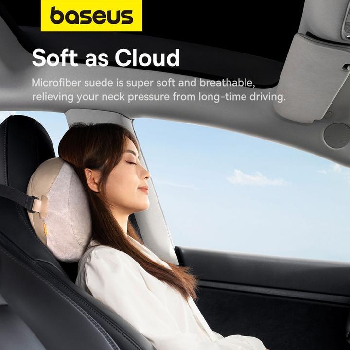 Image du produit Baseus Double face Car Headrest Mounted Pillow Comfort Ride (gris)