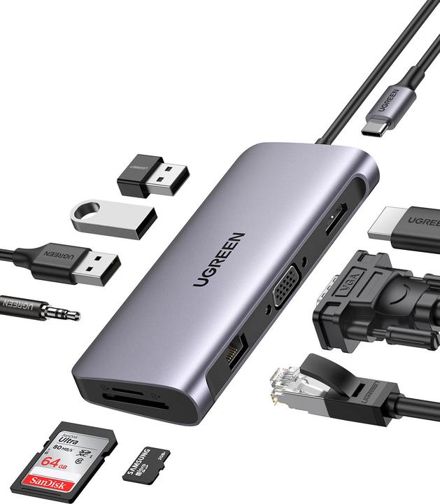 Immagine prodotto Ugreen 10 in 1 -Corsa C (USB-C, 10 Porti)
