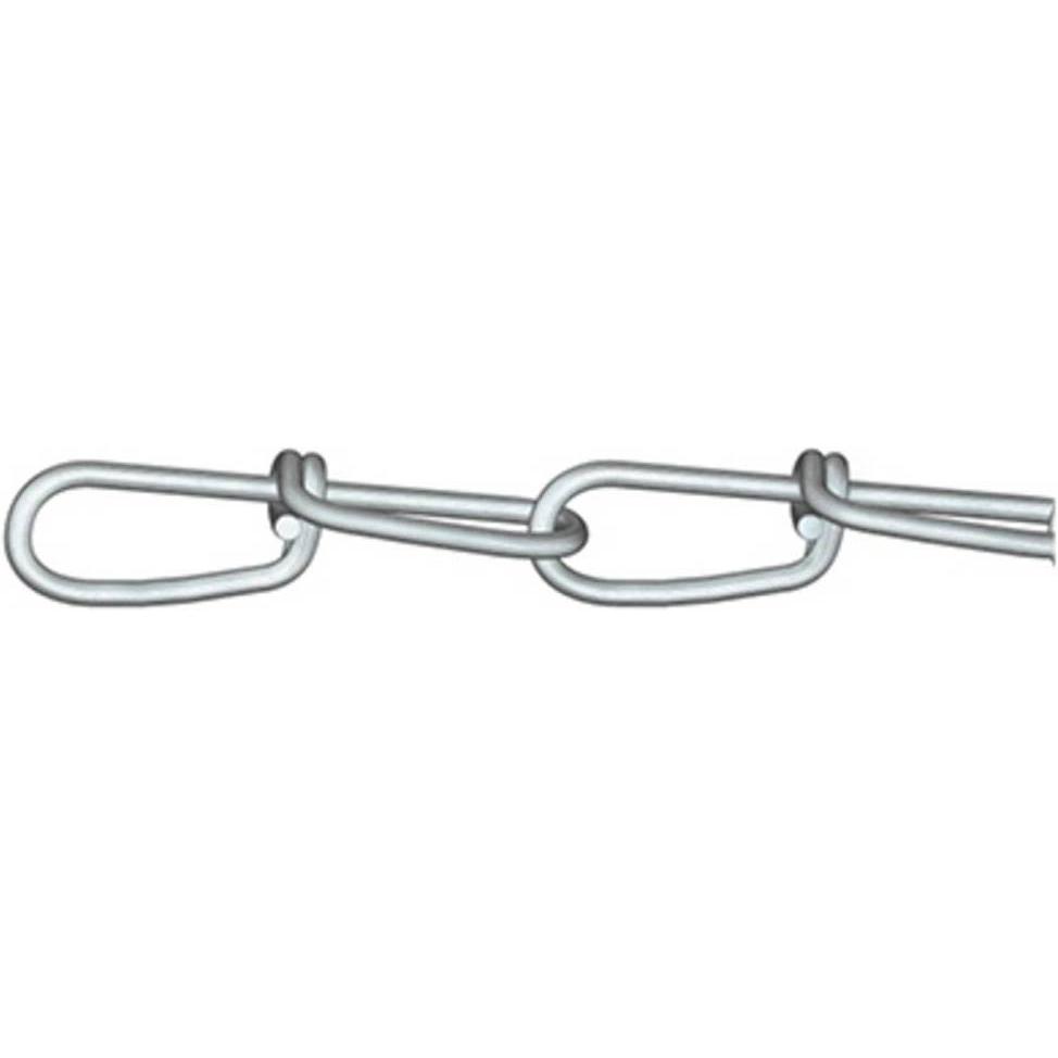 Dörner + Helmer, Kette, 156148 Knotenkette Silber Stahl galvanisch verzinkt 30 m Ketteng (30 m)