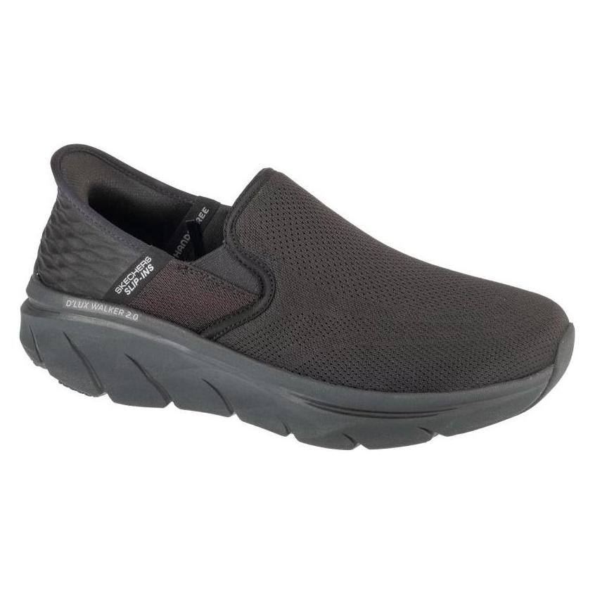 Skechers, Herren, Sneakers, Slip-Ins, D'Lux Walker 2.0 - Reeler Black, Schwarz, (41)