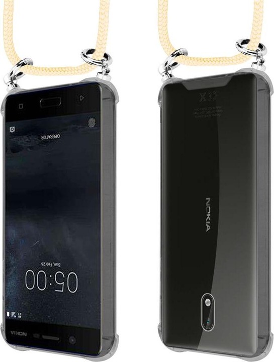 Produktbild Cadorabo TPU Handy Kette SILBER Cover