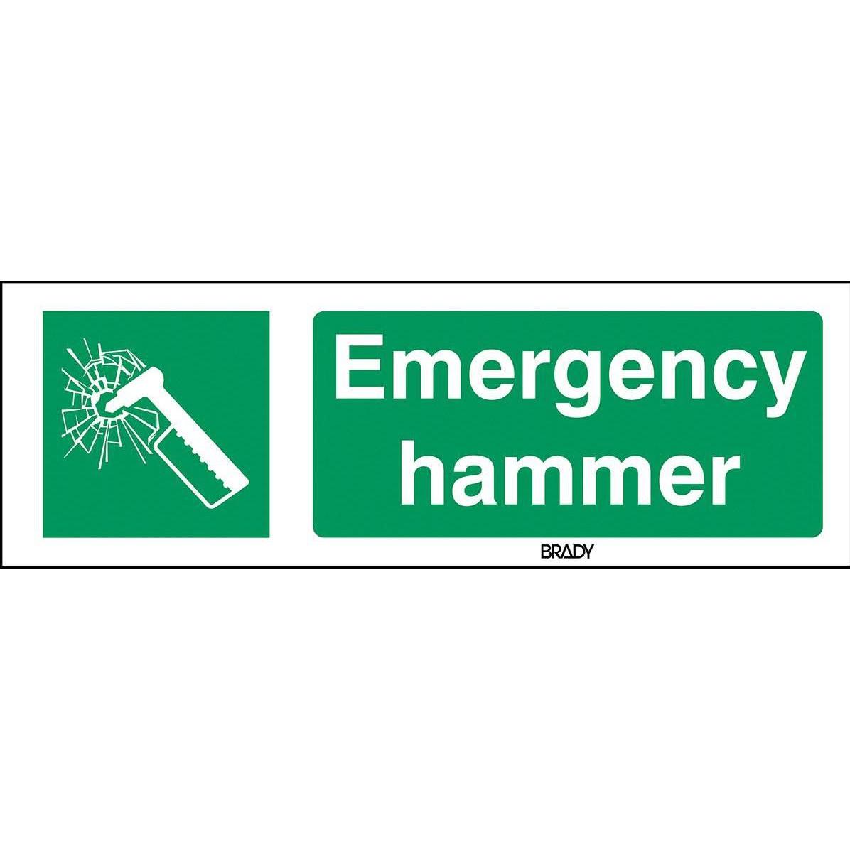 Brady, Sicherheitskennzeichnung, ISO Safety Sign - Emergency