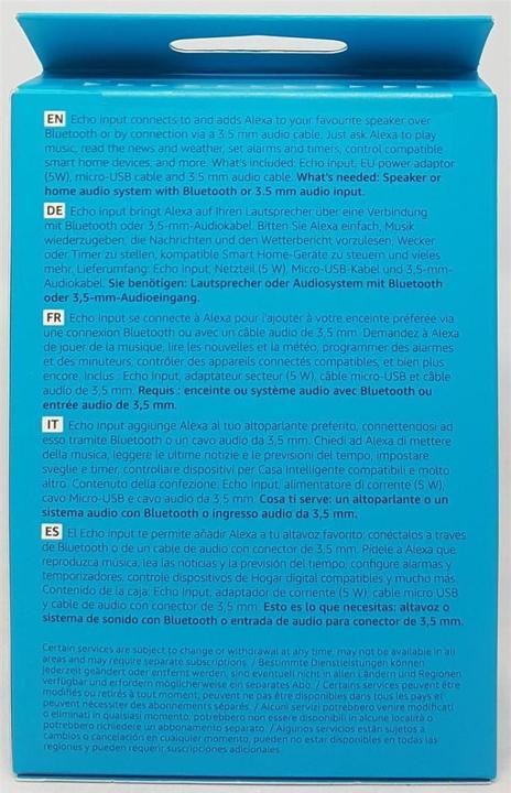 Produktbild Amazon Input (Amazon Alexa)