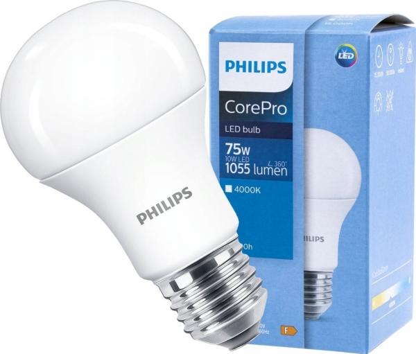 Productafbeelding Philips Professional CorePro LED 10-75W/840 51032200 E27 1055lm 200° mat EEK F (E27, 1055 lm, 1 x)