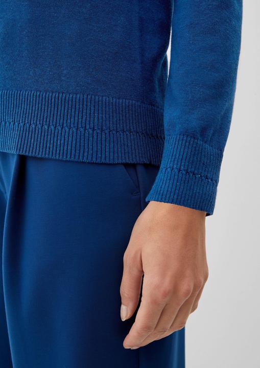 Produktbild s.Oliver Strickpullover Strickpullover mit Rippdetails (38)