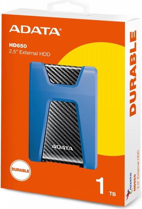 Actual product image Adata DashDrive Durable HD650 (1 TB)