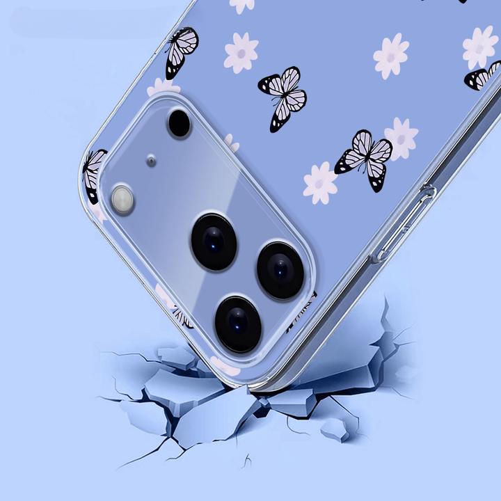 Immagine prodotto Cover-Discount iPhone 17 Pro - Silikon Gummi Hülle Blumen (Apple iPhone 17 Pro)