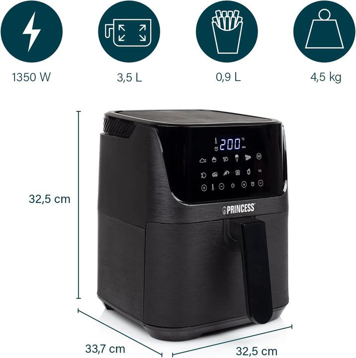 Actual product image Princess Hot air fryer with 3,5 L (EU plug)