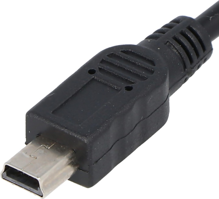 Produktbild AccuCell KFZ-Ladekabel Mini-USB mit TMC-Antenne, 2A Ladestrom