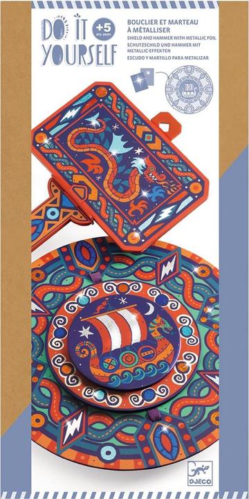 Actual product image Djeco DIY - Wikingerschild und Hammer