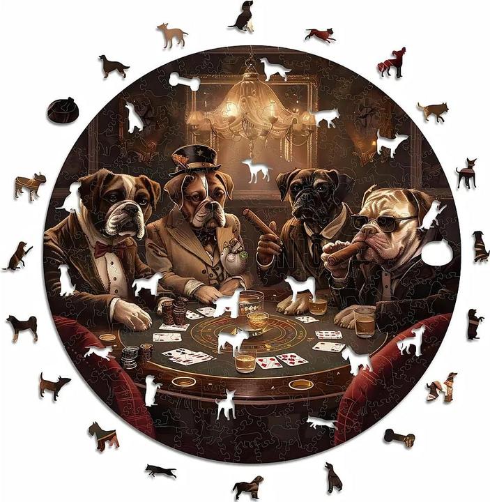 Produktbild Iconic Dogs Playing Poker (200 Teile)
