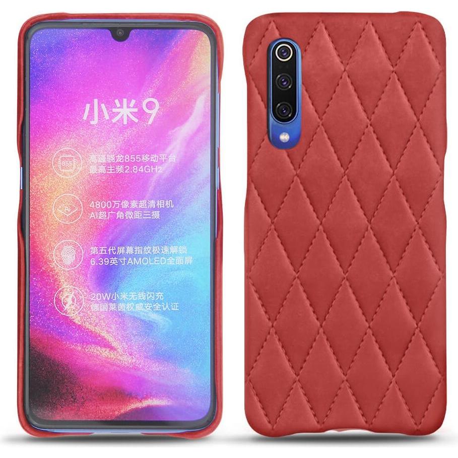 Thumbnail - Noreve Lederschutzhülle (Xiaomi Mi 9), Smartphone Hülle, Rot