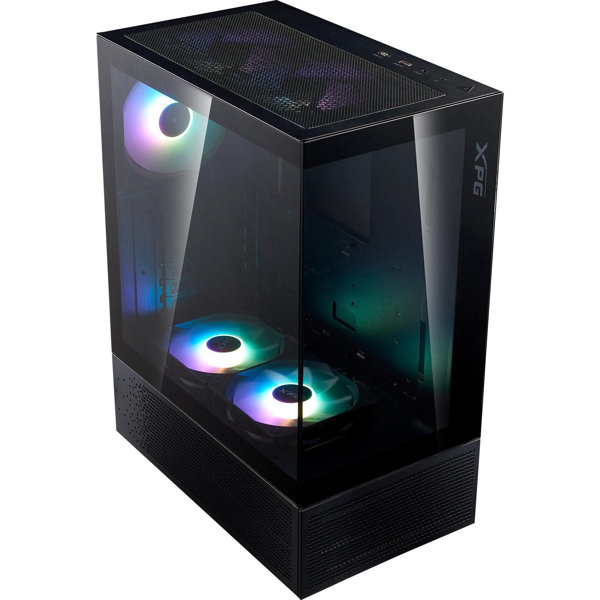 Adata Invader X Mini (Mini-ITX, mATX, ATX), PC Gehäuse, Schwarz