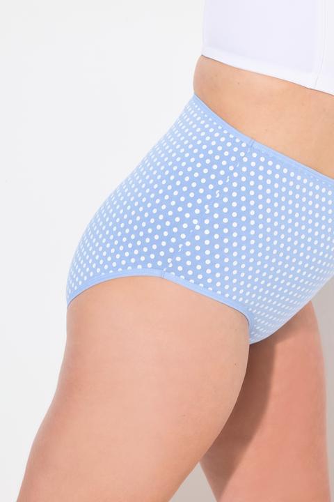 Produktbild Ulla Popken Maxislips, 5er-Pack, Punkte/einfarbig (42, 44)