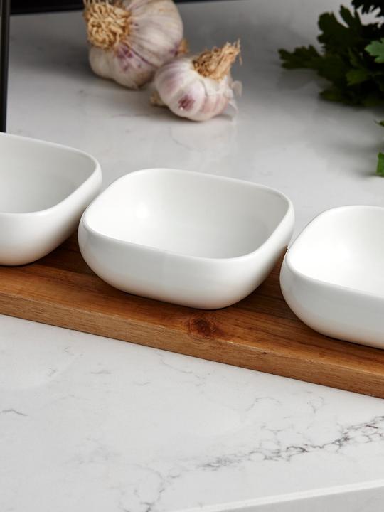 Actual product image Ladelle Essentials 4-piece bowl set - white