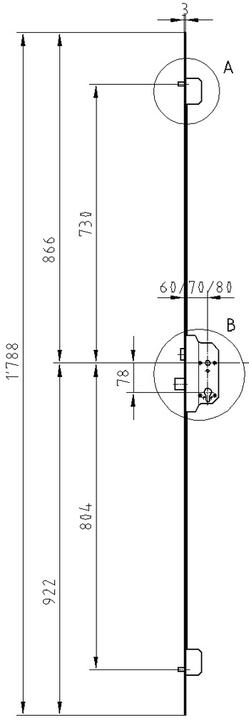 Actual product image Glutz Safety insertion locks TREPLANE 1834