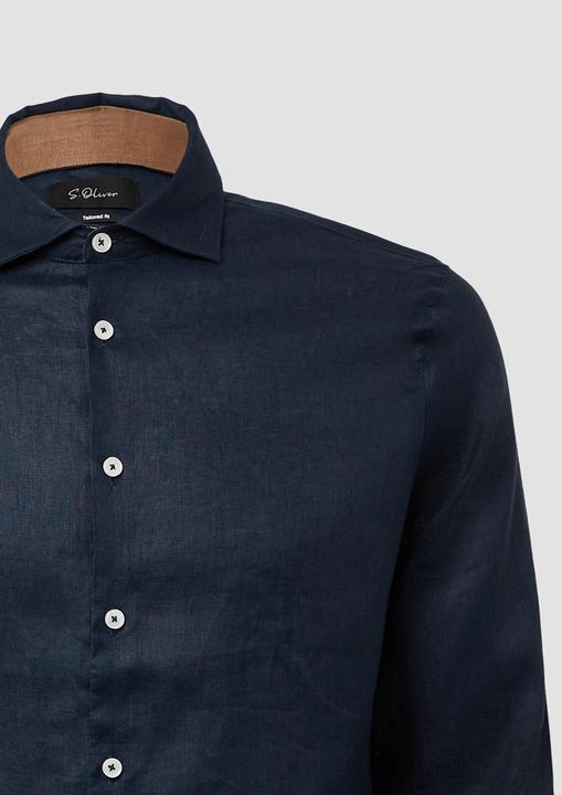 Image du produit S.Oliver Hemd Tailored Fit: Langarmhemd aus Leinen mit elegantem Glanz (38)