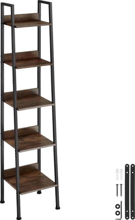 Immagine prodotto tectake Leiterregal (35.50 x 35.50 x 170.50 cm)