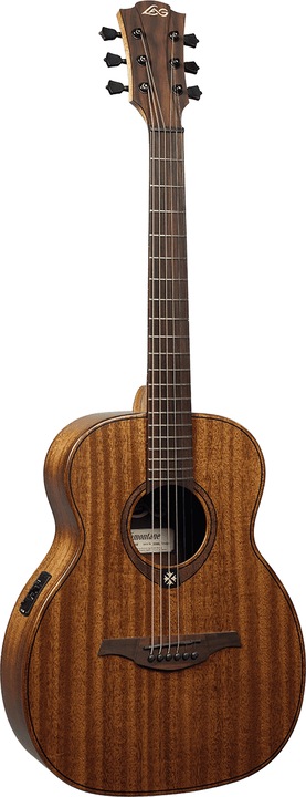 Produktbild Lâg Guitars Travel KAE (Halbakustik Gitarre, Graphite, Khaya)