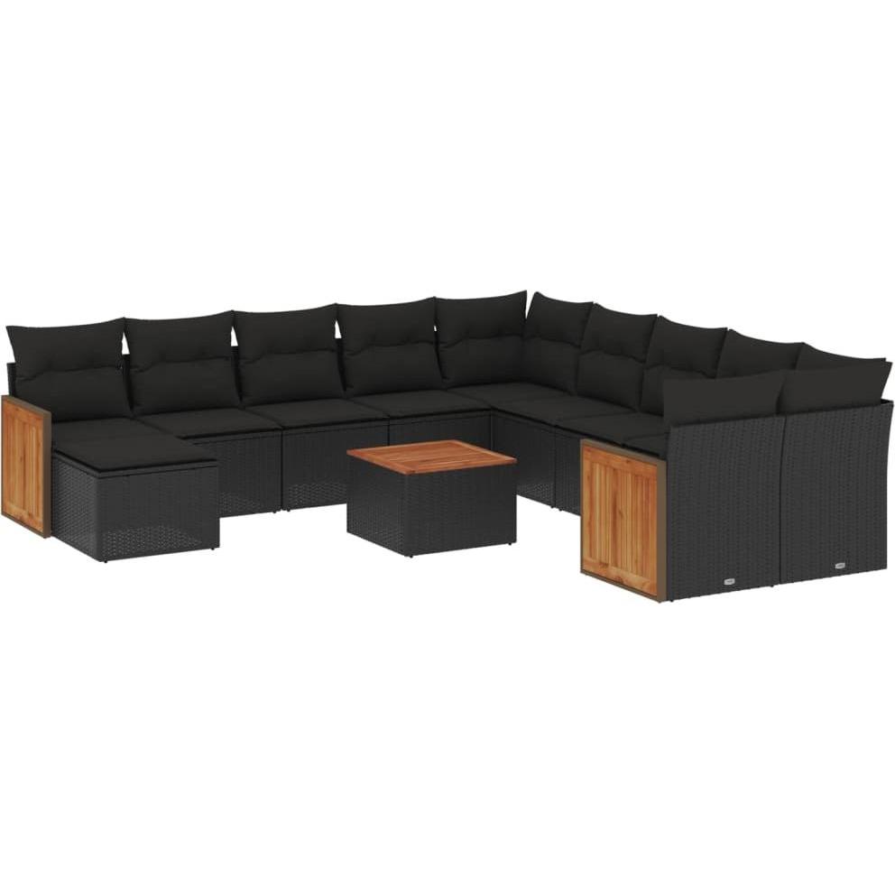 VidaXL, Gartenlounge, 10-tlg. Garten-Lounge-Set mit Kissen