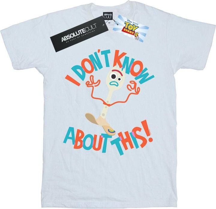 Actual product image Disney Mens Toy Story 4 Forky I Dont Know About This T-Shirt (4XL)