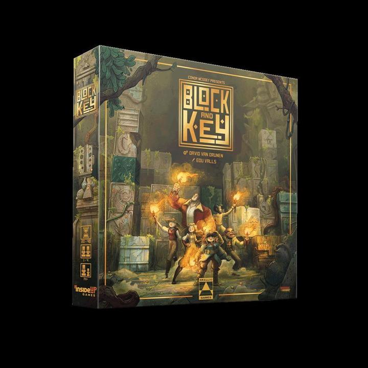 Actual product image Skellig Games SKED0025 - Block and Key, board game, for 1-4 players, from 14 years (DE edition) (German)