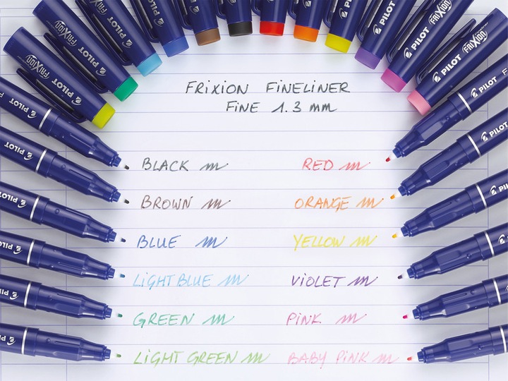 Produktbild Pilot FriXion Fineliner 12er Set (Mehrfarbig, 12 x)