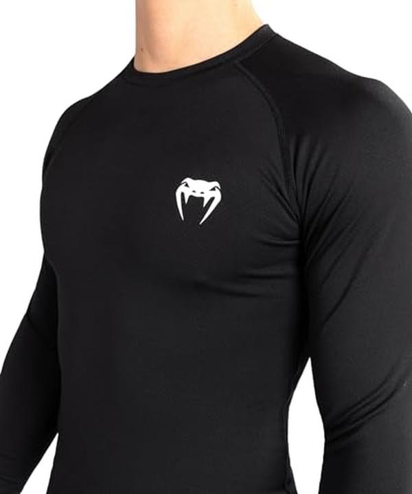 Image du produit Venum Rashguard / Contender / Manches longues / Noir-Blanc / Large (L)