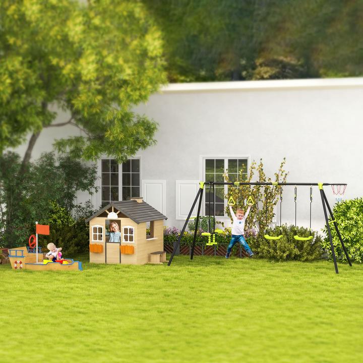 Image du produit Outsunny Maison de jeux pour enfants avec support pour pots de fleurs