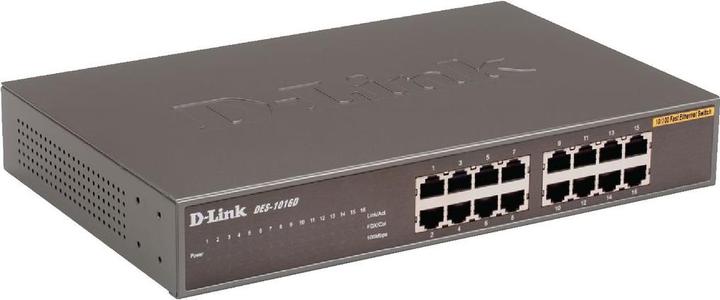 Produktbild D-Link DES-1016D: 16Port Switch, 100Mbps (16 Ports)