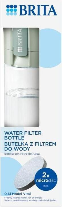 Image du produit Brita Vital vert Bouteille filtrante à 2 disques (0.60 l)