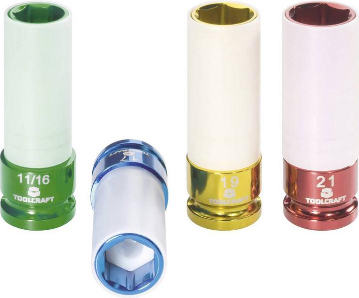 Produktbild Toolcraft Steckschlüssel-Satz 4tlg (11/16")