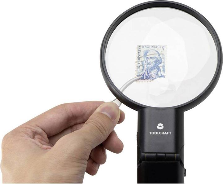 Image du produit Toolcraft Loupe à manche avec éclairage