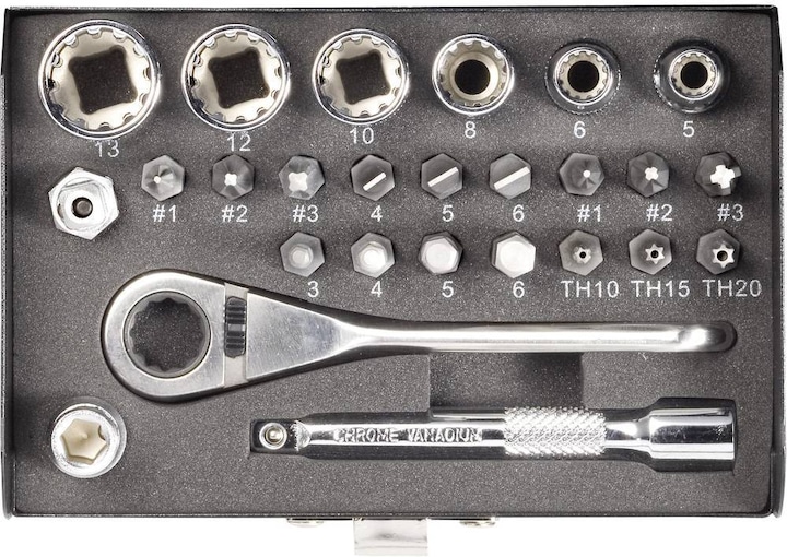 Produktbild Toolcraft Mini-Ratschen-Set (6 mm, 3 mm, 5 mm, 4 mm)