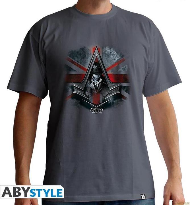 Actual product image ABYstyle ASSASSINS CREED - Tshirt Jacob Un. Jack man SS dark grey - basic (L)