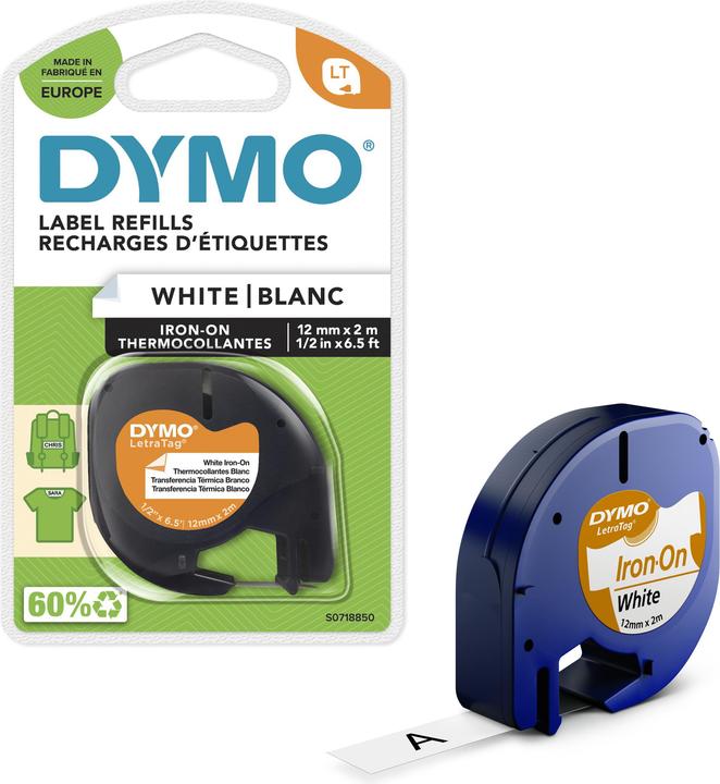 Actual product image Dymo LetraTag marking tape (1.20 cm, White)