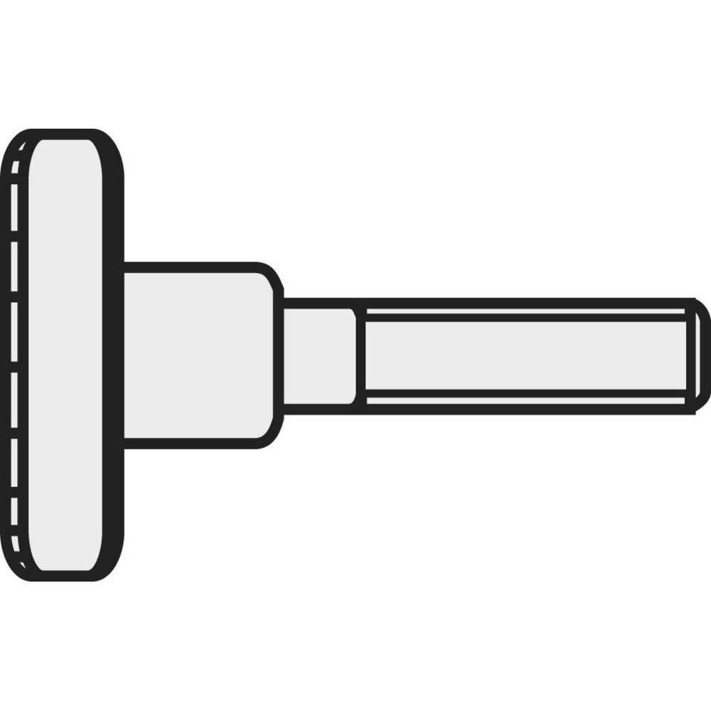 Toolcraft, Schrauben, Rändelschrauben (10 Schrauben pro Stück)