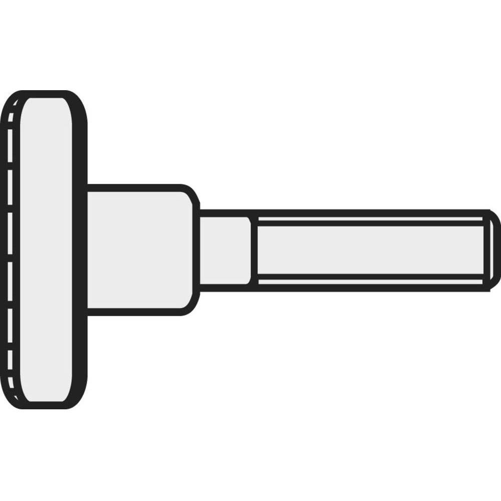 Toolcraft, Schrauben, Rändelschrauben (10 Schrauben pro Stück)