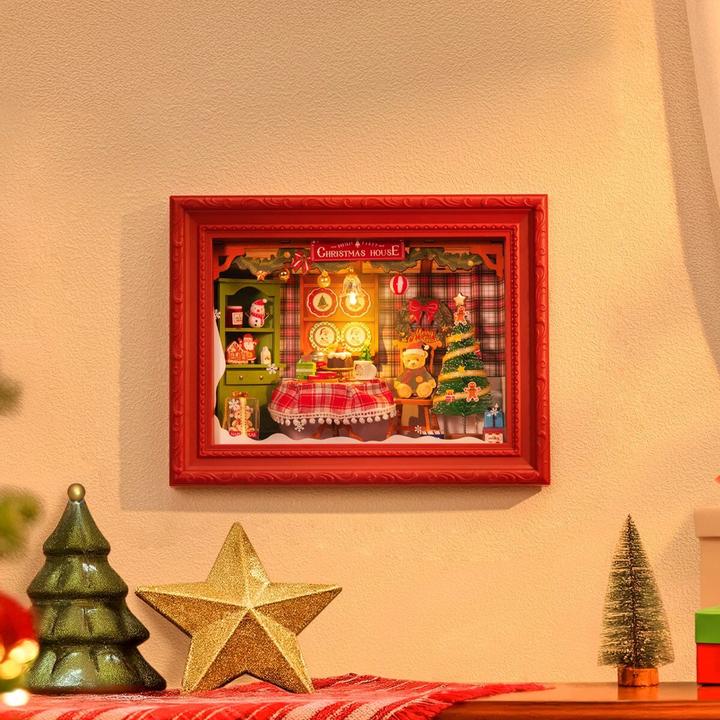 Actual product image Robotime Bausatz Christmas Eve Party
