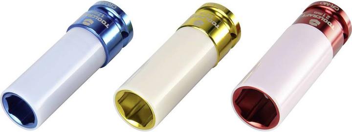 Actual product image Toolcraft Impact wrench nut set, 3 pcs. (21 mm, 19 mm, 17 mm)