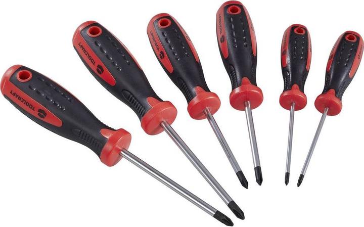 Image du produit Toolcraft Jeu de tournevis 6 pces PH,PZ