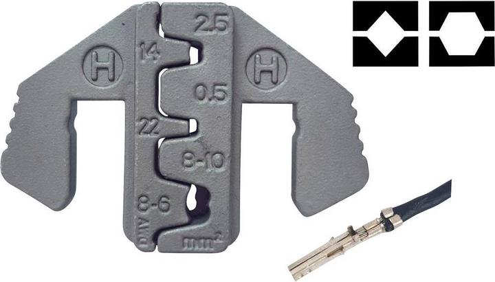 Image du produit Toolcraft Fiches plates, connecteur D-Sub Plage de sertissage : 2,5 à 10 mm². (50.20 mm)