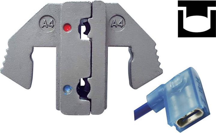 Image du produit Toolcraft Cosses plates isolées Plage de sertissage : 0,5 à 2,5 mm². (51 mm)