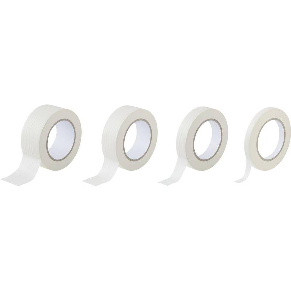 Toolcraft, Klebeband, Krepp-Klebeband, leicht gekreppt (12.50 mm)