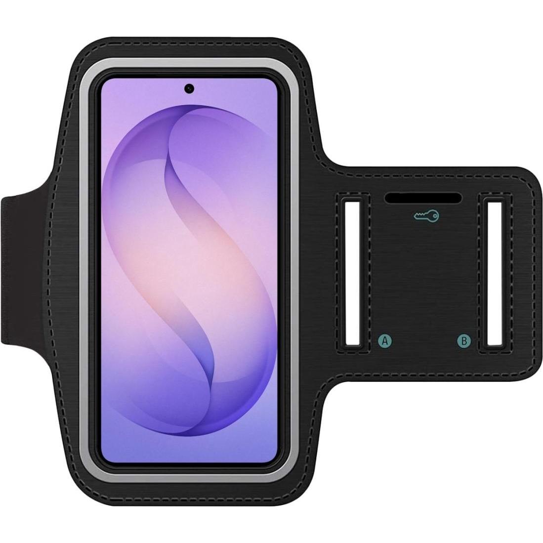 SmartFitness Handy Sport Armband, Fascia da braccio per smartphone, Nero, Trasparente