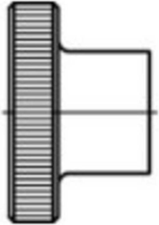 Actual product image Toolcraft Knurled nuts (M4)